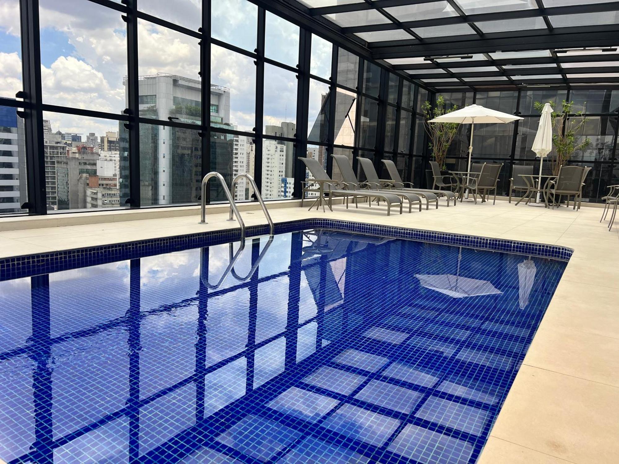 Flat-Hotel Faria Lima Itaim Sao Paulo, Garagem Inclusa ! Ngoại thất bức ảnh